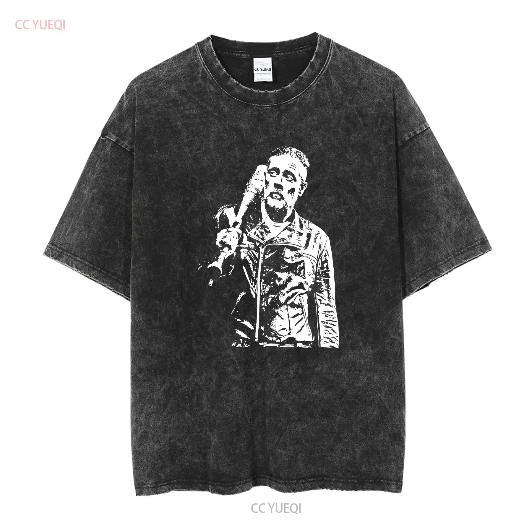 تي شيرت نيجان The Walking Dead Jeffrey Dean Morgan TWD Lucille Merch Horror Comic بأكمام طويلة أو قصيرة عتيقة مغسولة