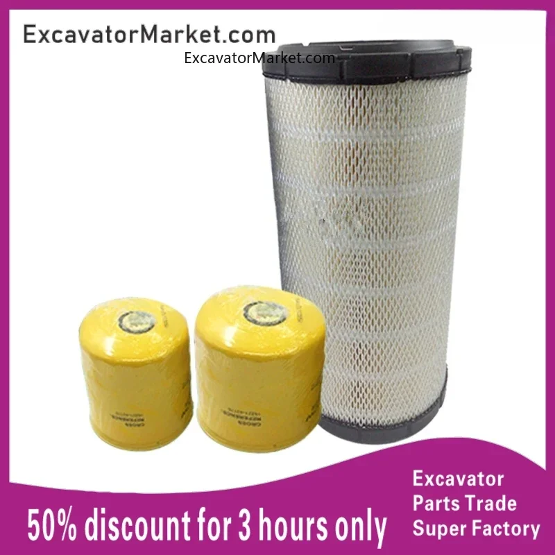 For SANY SY75-8-9 excavator air filter diesel filter oil filter excavator accessories For excavator