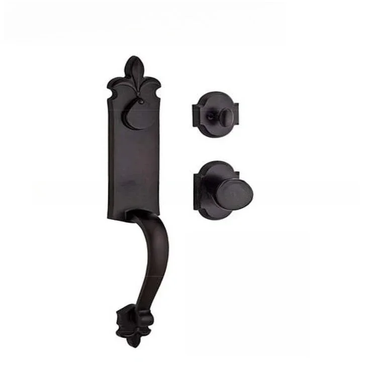 Pure copper villa door lock, American standard door lock handle, mechanical lock, core lock