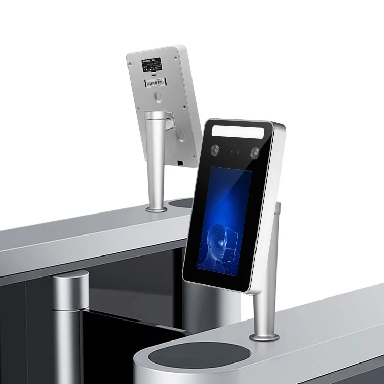 ระบบควบคุมการเข้าออกประตูแบบหมุนพร้อมระบบจดจำใบหน้าแบบไบโอเมตริกซ์กันน้ำขนาด 5 นิ้ว พร้อมระบบมองเห็นในเวลากลางคืน