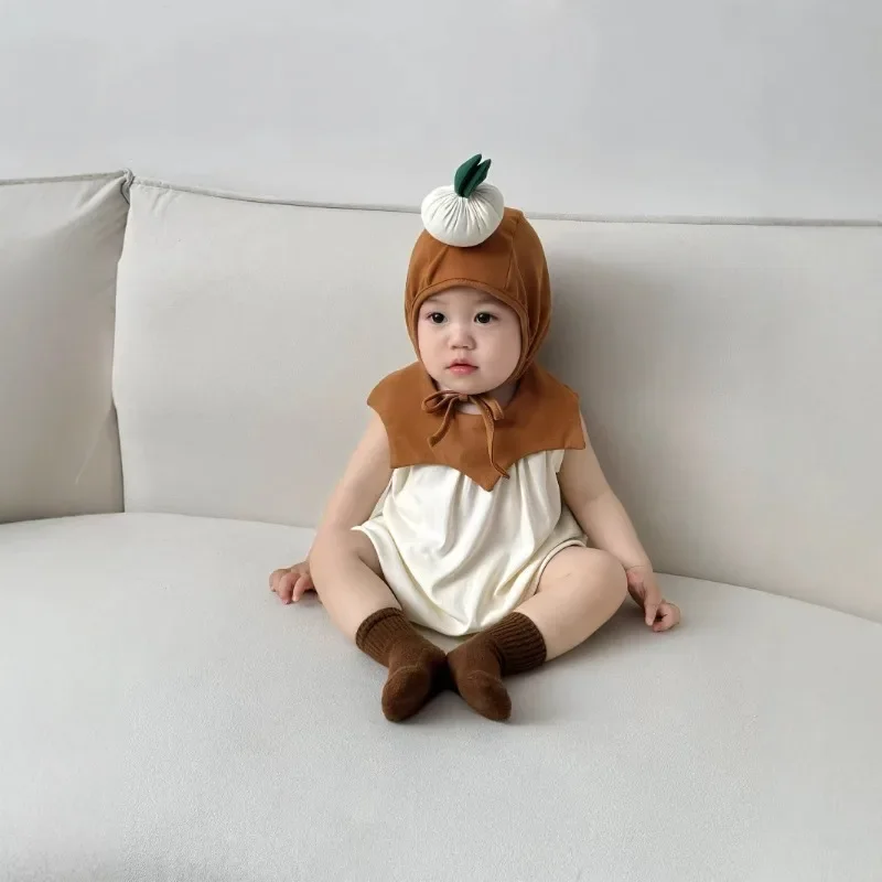 

Korean Baby Onion Romper Sleeveless Onesie Adorable Newborn Bodysuit Summer Infant Clothes Cute Instagram Outfit Soft Breathable