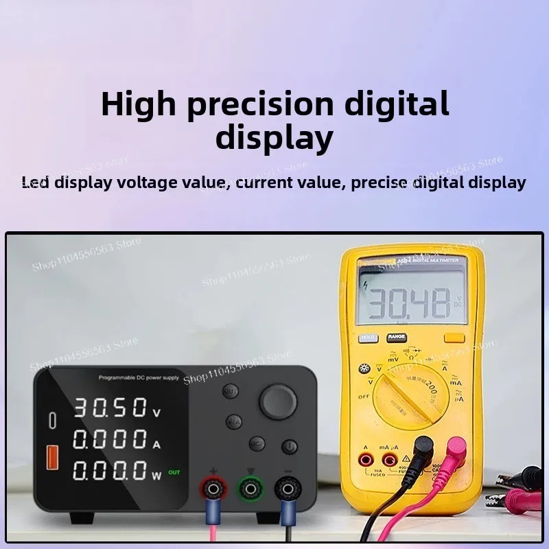Bench DC Regulated Power Source, 30V/60V 5A/10A, Electronic Maintenance Power Supply for Laptop & Phone Repair