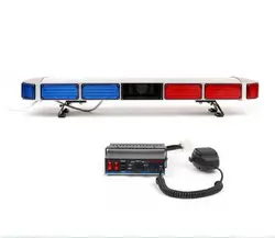 120cm Car Emergency light bar Police Warning light Fire ambulance bar light+100W Siren Amplifier with microphone,waterproof