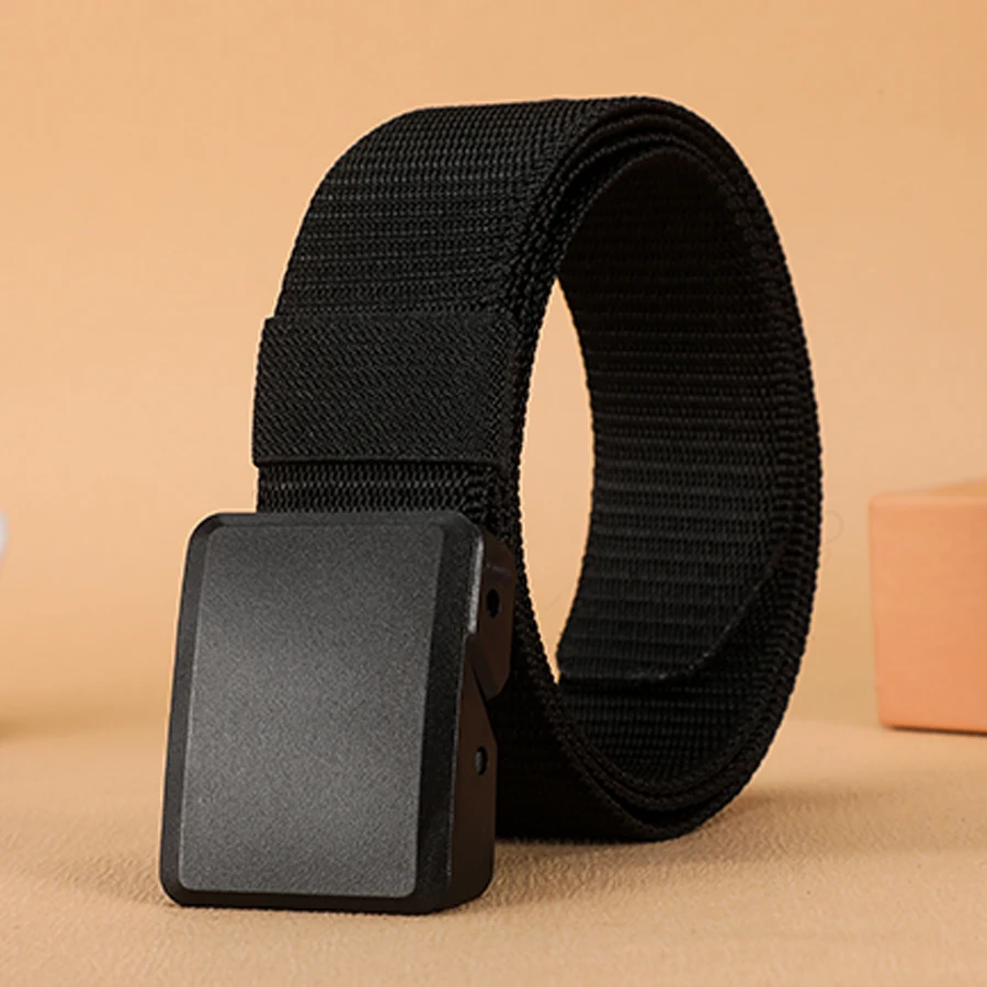 1Pc New Automatic Buckle Nylon Belt Outdoor Hunting Multifunctional Tactical Canvas Belt High Quality Men And WomenBelt