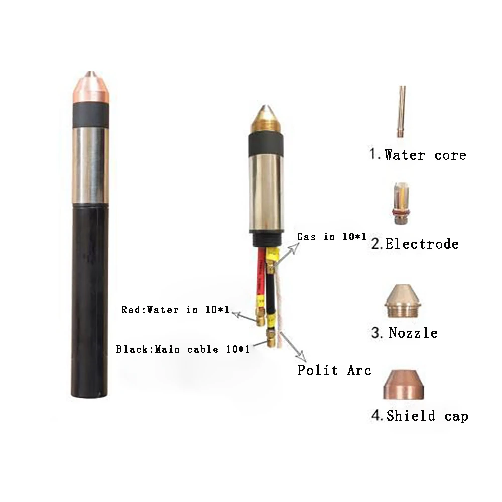 FANYANG-cortador XF300C FY-XF300 FY300, máquina de corte recto, pistola, consumibles de Plasma, piezas de antorcha