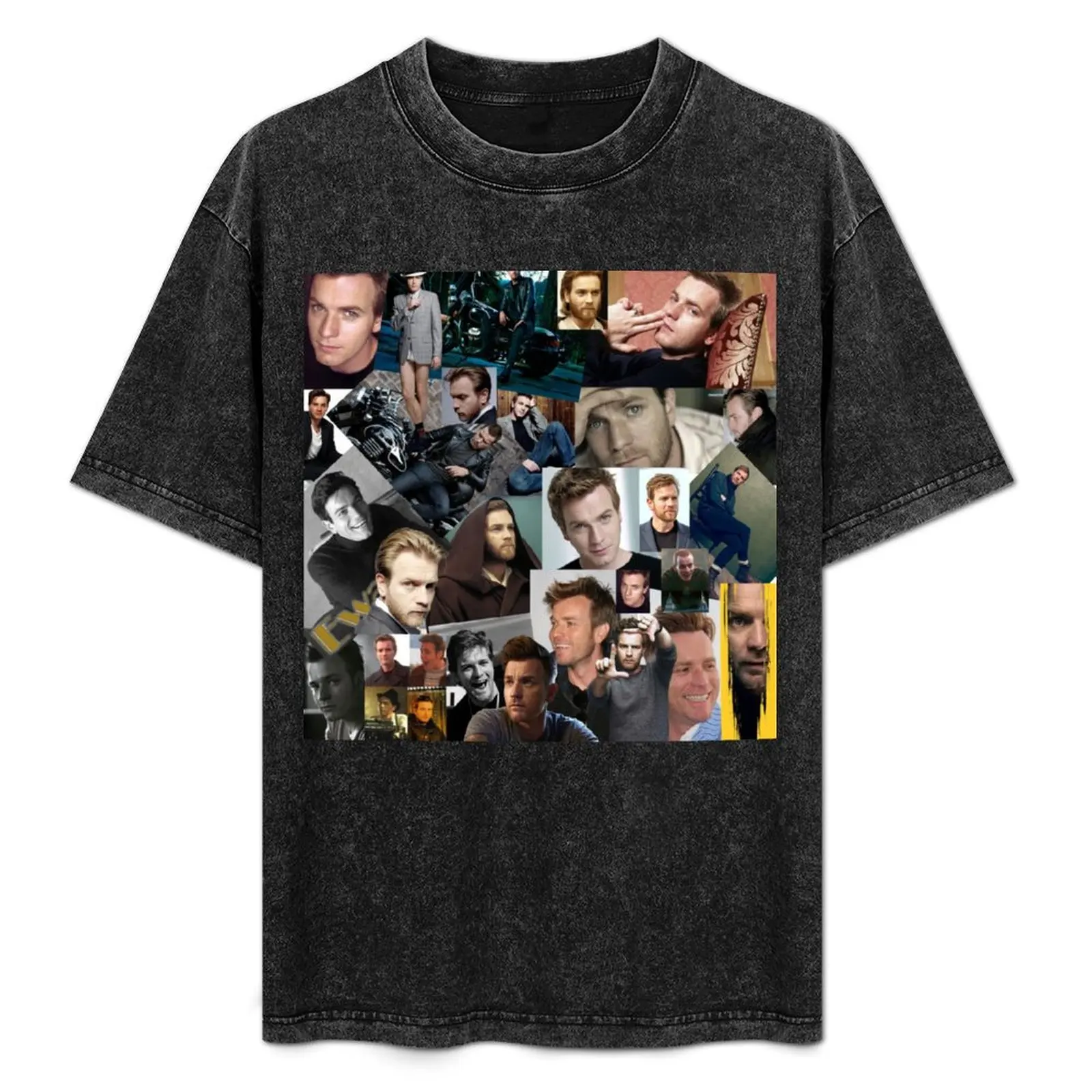 Ewan McGregor Assorted - Aesthetic Collage Art T-Shirt summer top heavyweights sublime shirts men