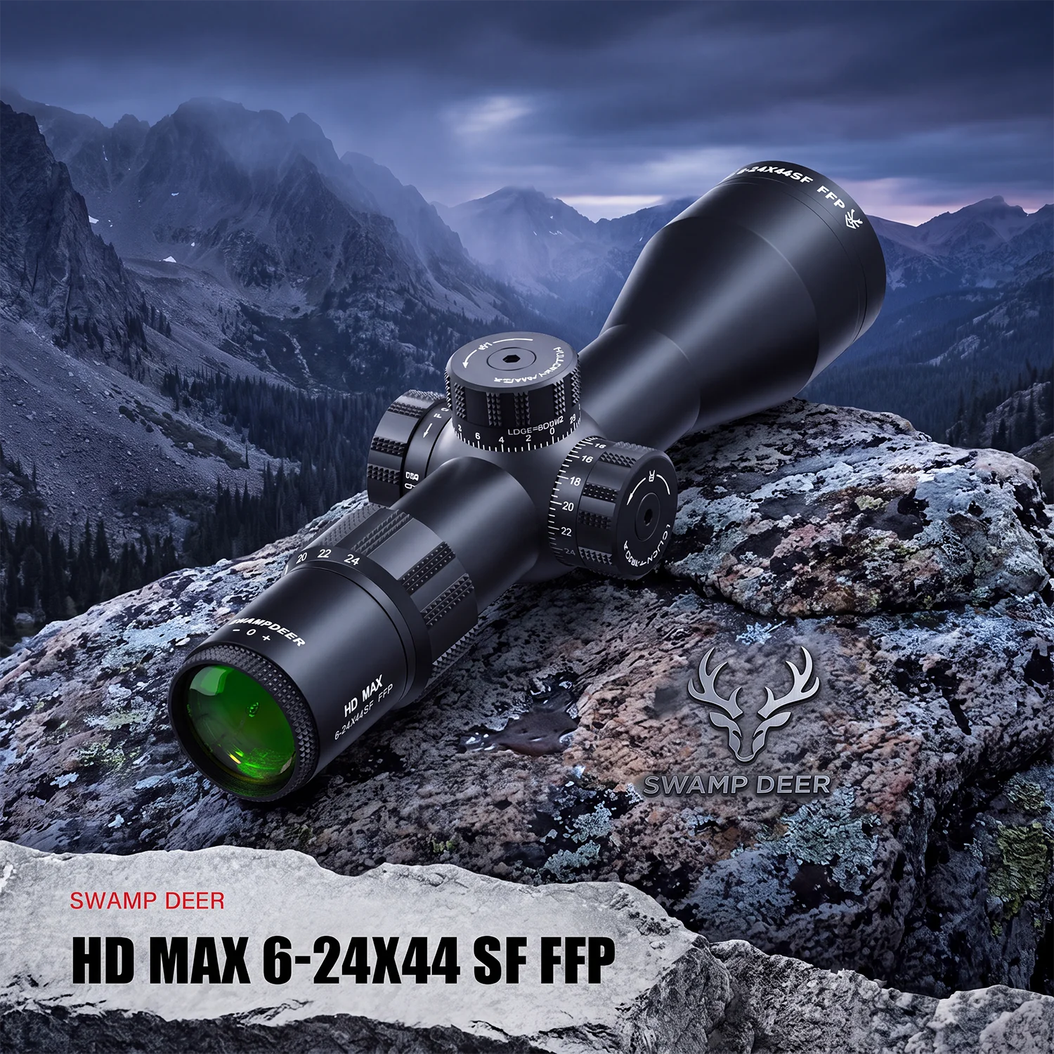 SWAMPDEER 6-24X Tactical Riflescope High Definition Rifle Scope With Illuminated Telescopic Sight For Huntinggun Hunting Gear
