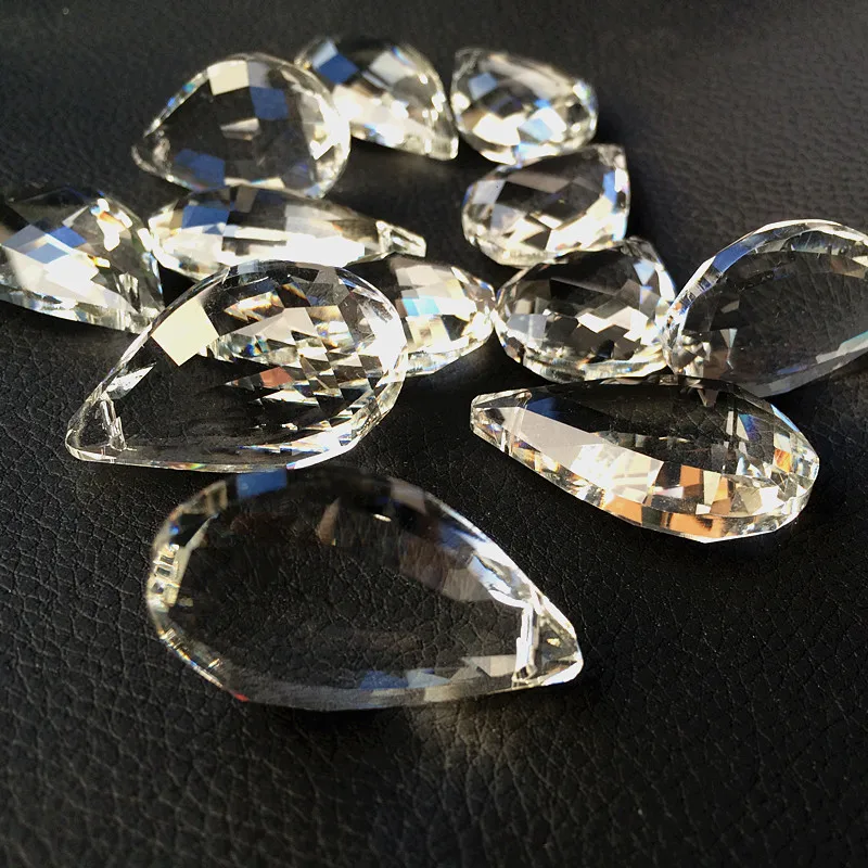Top Quality 38mm K9 Crystal Faceted Drops Glass Chandelier Pendant Wedding Party/ Garden Hanging Home Decoration Diy Suncatcher
