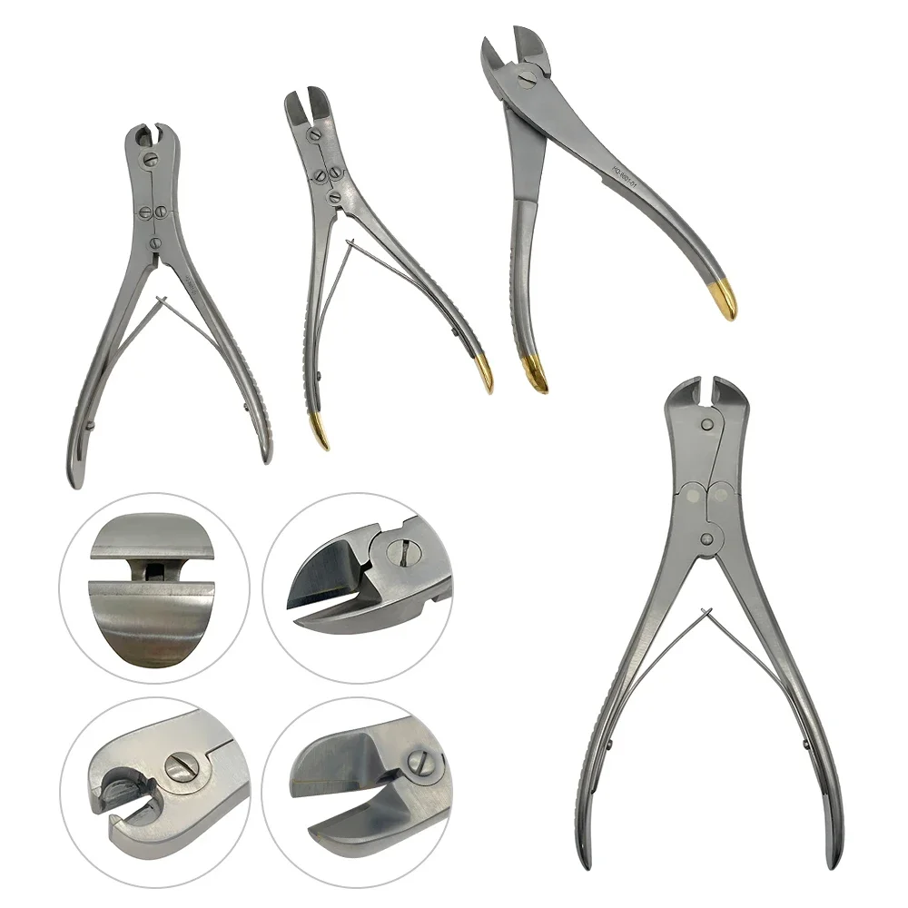 1pc Double Jointed  Wire Cutter Scissors Bevel Shears Bone Surgical Instruments Orthopedic scissors