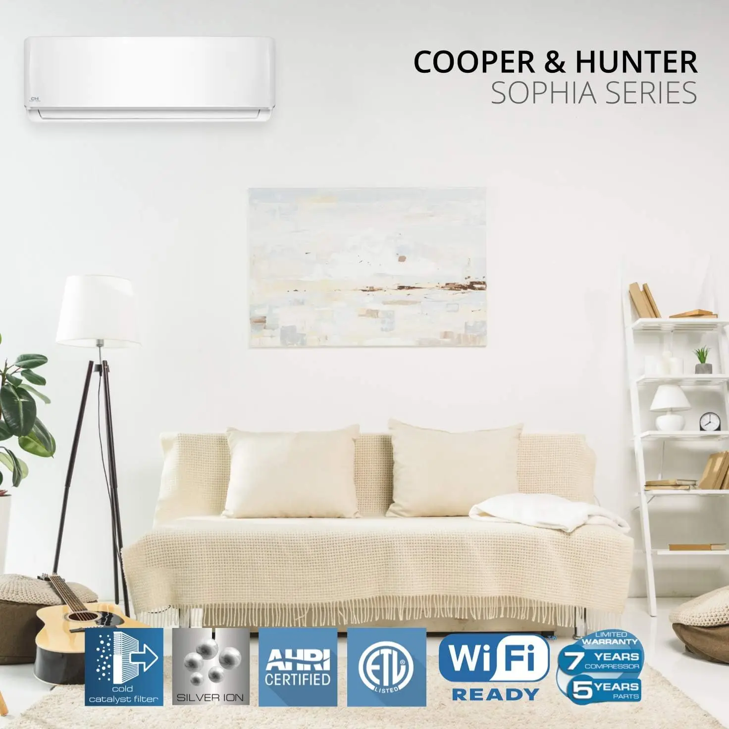 115V Mini Split AC/Heating system Sophia Series 21.5 SEER