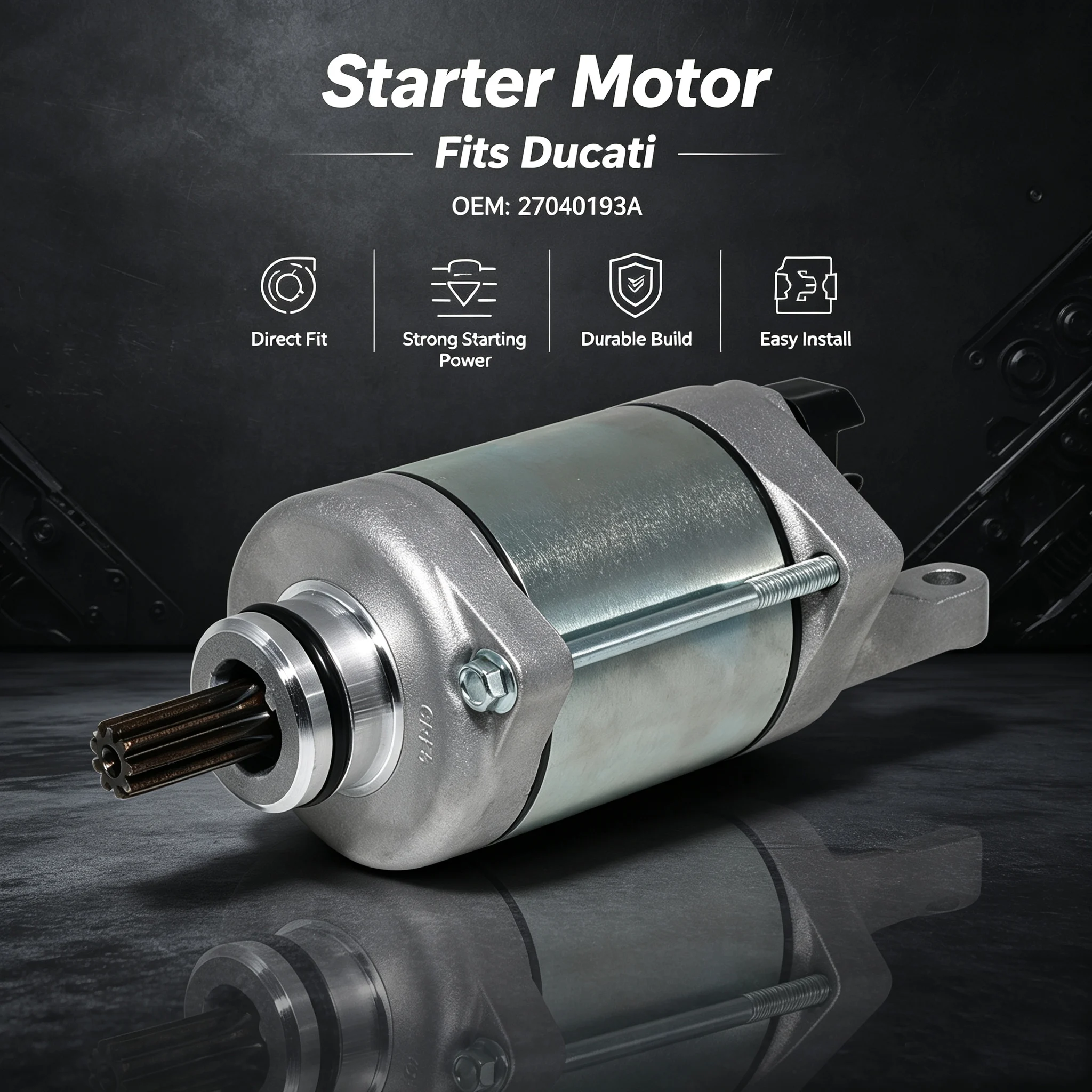 Electrical Engine Starter Motor 27040193A For Ducati Superbike Panigale V4 S Speciale SP R Superleggera Streetfighter V4 S SP