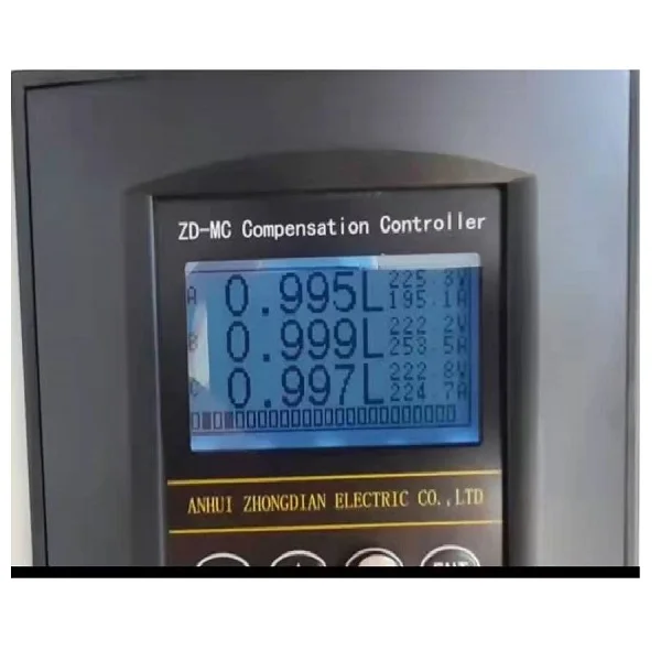 Low voltage power meter capacitor bank intelligent controller