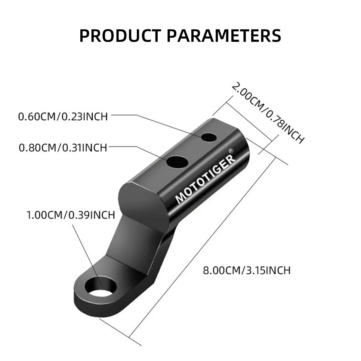 1pcs Motorcycle Rearview Mirror Expander Bracket High Quality Universal Adapter Holder Extension Riser Motorbike Bike Accessorie image 4