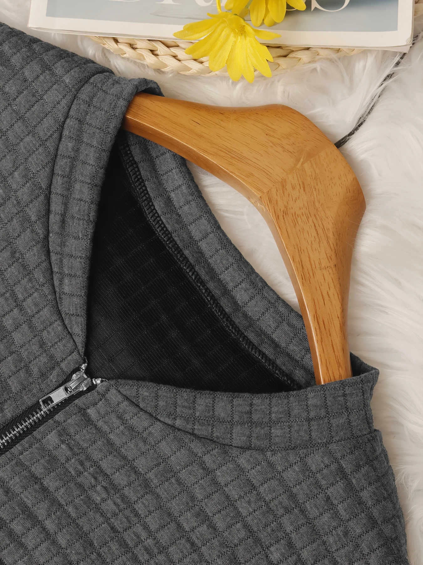 Damen-Steppjacke in Übergröße mit Reißverschluss, stilvolle Freizeitjacke für ganzjährigen Komfort – Detail 12