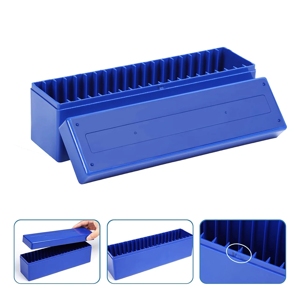 1Pcs Plastic Coin Slab Storage Box Case 20 Slots Slab Coin Holder for PCGS NGC PCCB Coin Display Slabs Organizer (Box Only)