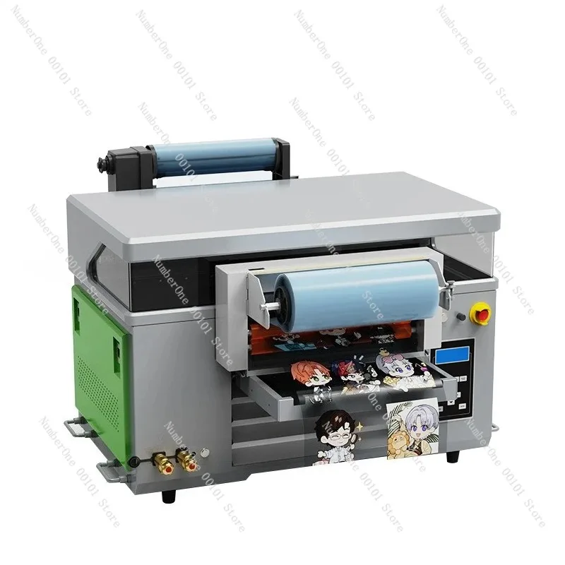 Small Desktop UV Printer for Phone Case Crystal Acrylic Label, Color Inkjet Flatbed Printer for Glass Wood Leather