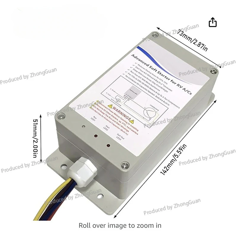 SSRV3TDC Soft Start Soft Start Kit for RV Air Conditioning SoftStarterfor Starter