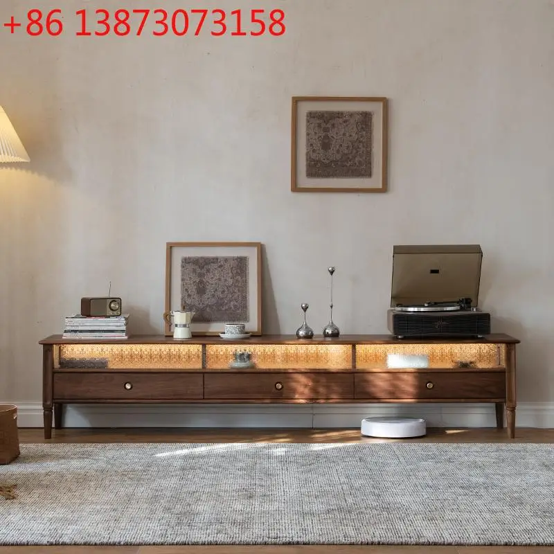 Classic Elegance TV Stand Family Room Comfort Contemporary Theme TV Stand Storage Solutions Rustic Style Modern Design Furniture