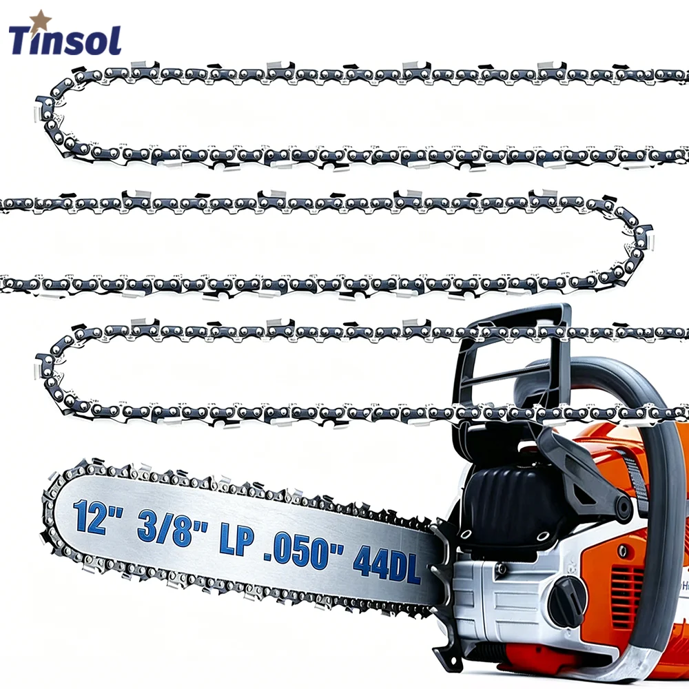 TINSOL 12 Inch Semi-Chisel Replacement Chainsaw Chain 3/8"LP