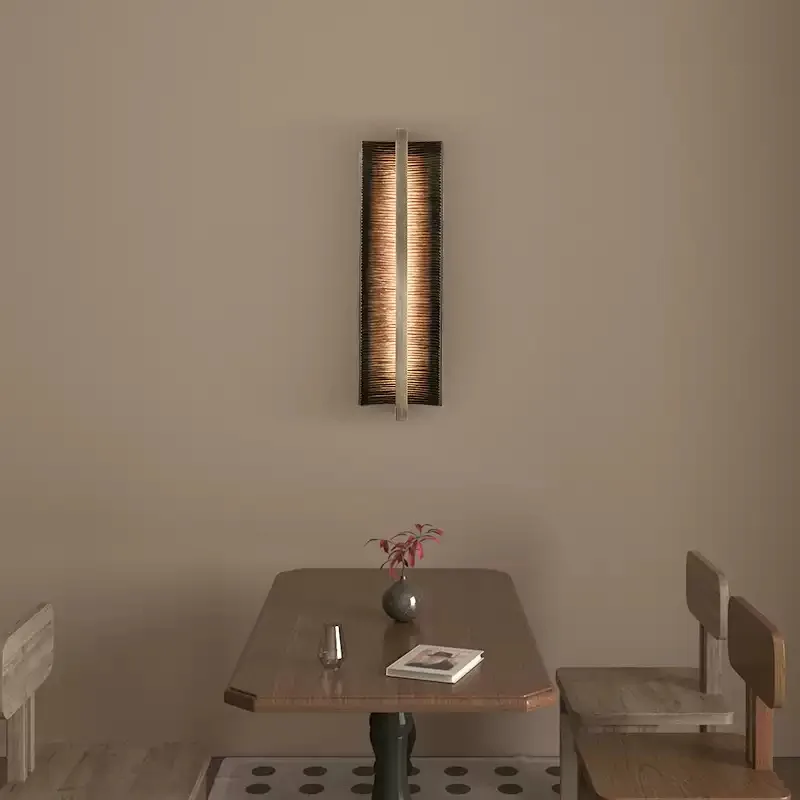 

SANDYHA Modern LED Wall Light Fixture Bronze Decorative Lighting for Home Entrance Living Room Bedroom Corridor