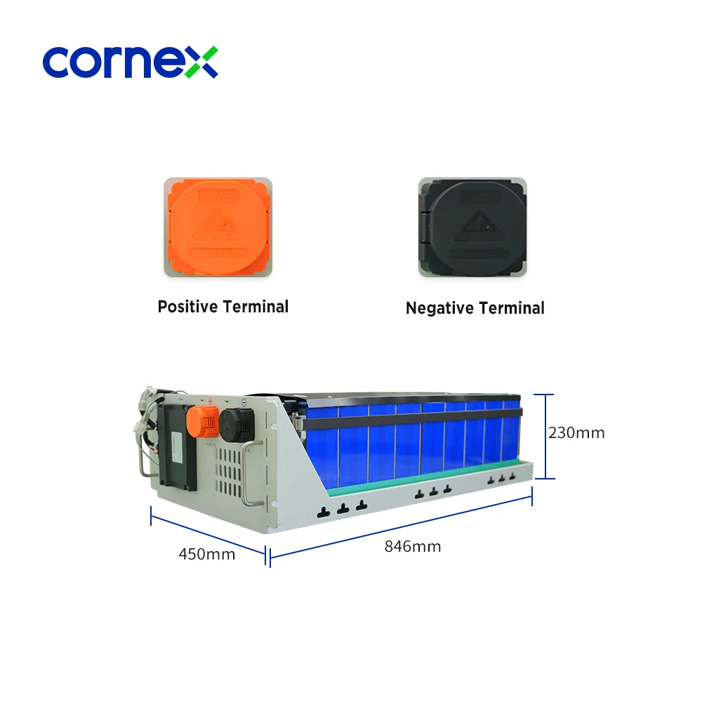 CORNEX High Voltage 57.6V 48V 100~280Ah Lithium Battery with BMS Communication to Inverter Lifepo4  Pack PF173-280A-P16