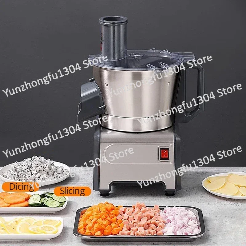 Commercial Vegetable Cutting Machine Potato Fruit Dicing Machine 110V/220V Electric Vegetable Slicer Food Processor Chopper