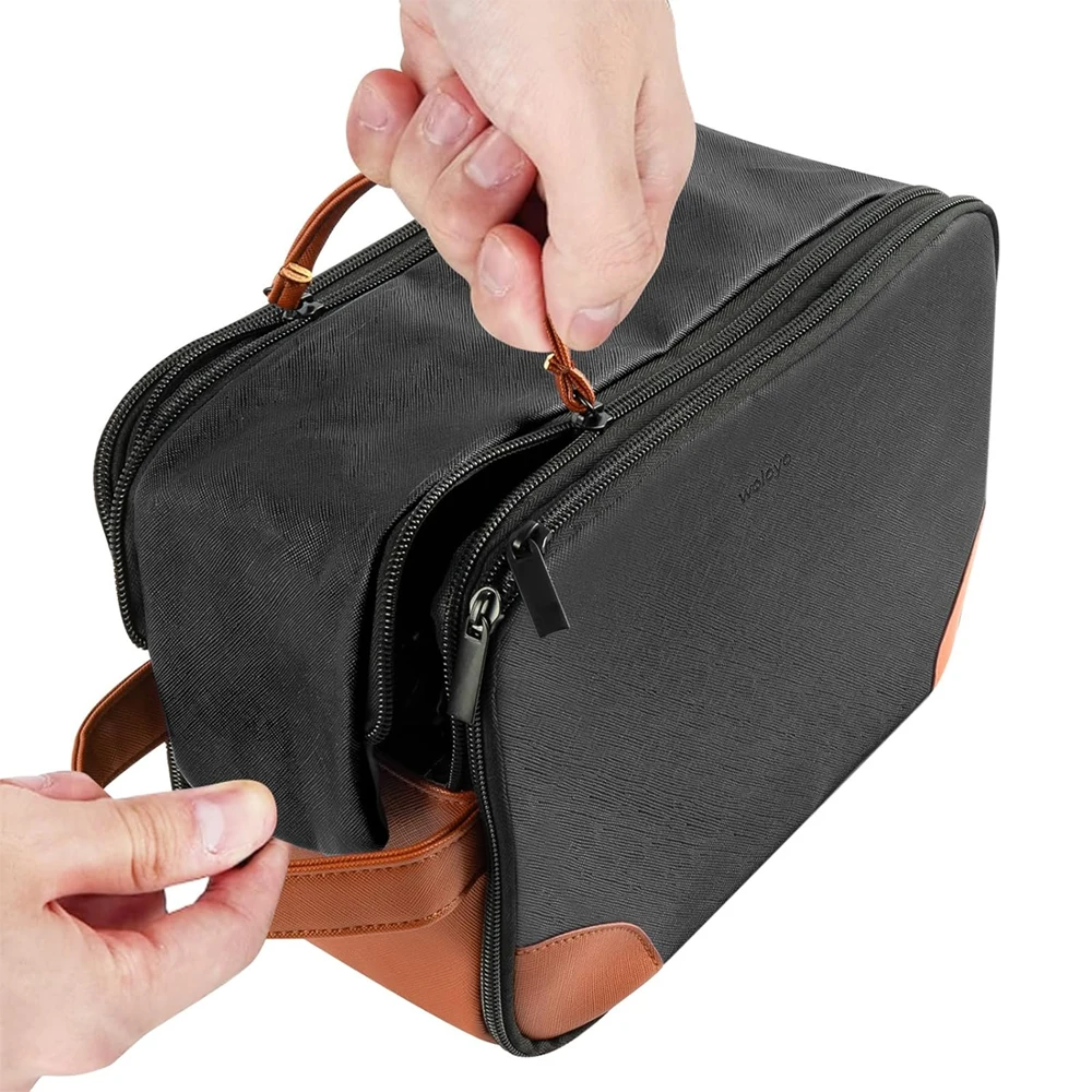 Travel Toiletry Bag for Men Hanging Dopp Kit Water Resistant Shaving Bag for Toiletries Accessories Small Toiletry Bag