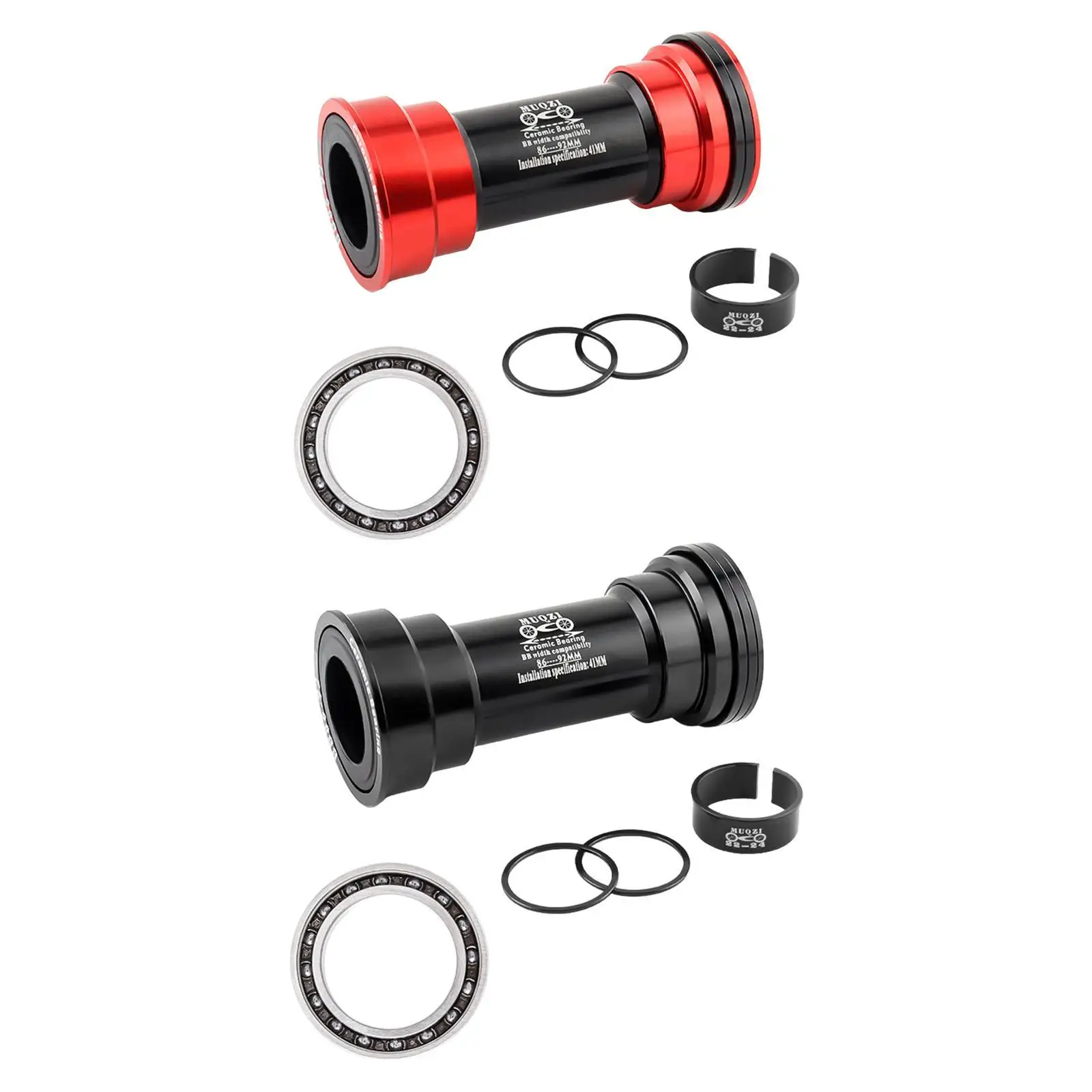 

Bike Bottom Bracket 22 Mm 24 Mm Press Fit Sealed Bearing Press Fit Type Bottom Bracket for Riding Bicycling Outdoor Sports