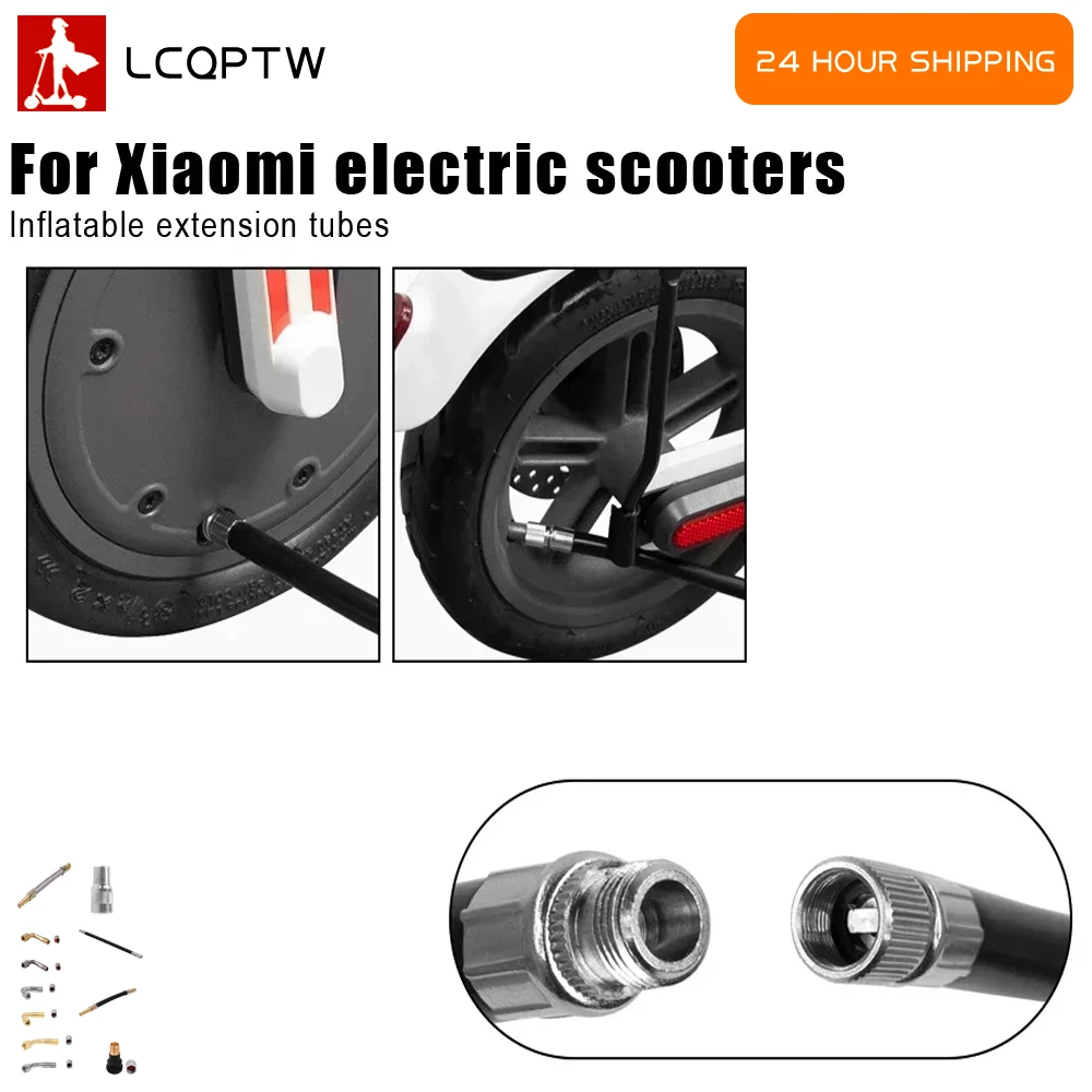 

Клапанный адаптер, воздушный насос, удлиненный шланг сопла 45 ° /90 ° /135 ° Детали клапанов воздушных шин для электрического скутера Xiaomi M365 PRO 1S