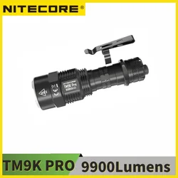 充電式自己防衛戦術懐中電灯,Nitecore-TM9Kプロの出力,5000mAhバッテリー,9900ルーメン