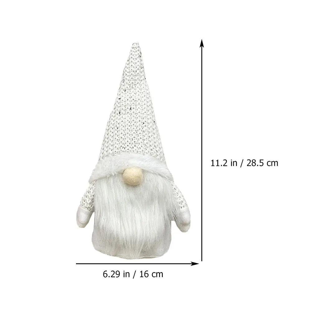 Christmas Gnome Decoration Set 2pcs Festive Home Decor for Shelf Table Desk Sofa Bookcase Desktop Ornament