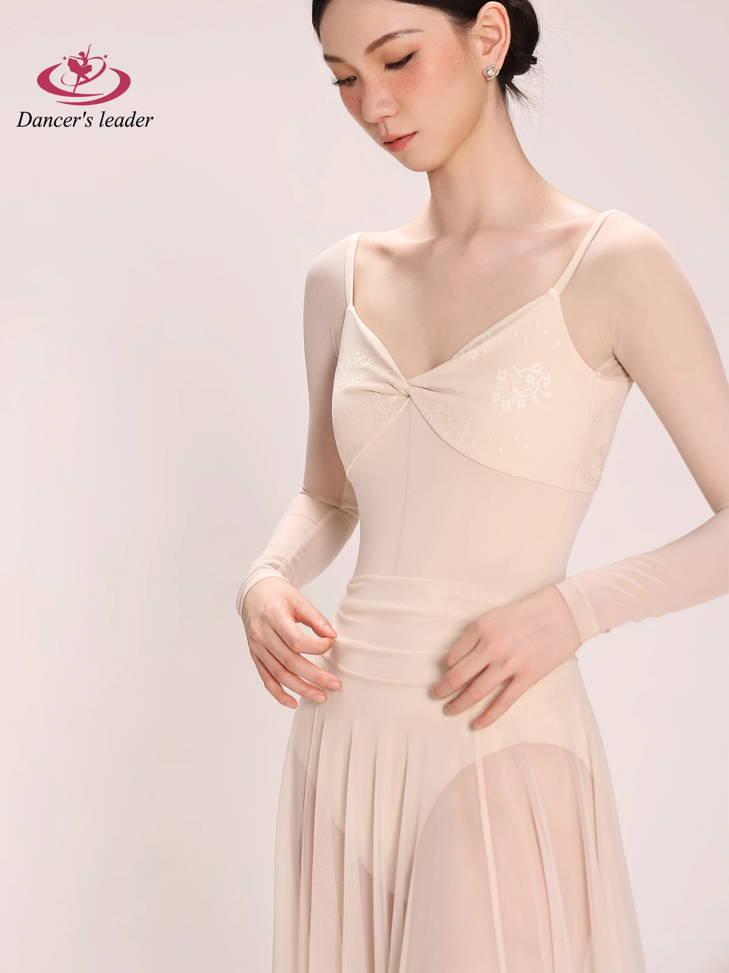 Collant de balé para mulheres, roupas de prática torcidas, manga longa, ginástica, roupas apertadas, performance, adulto, yoga