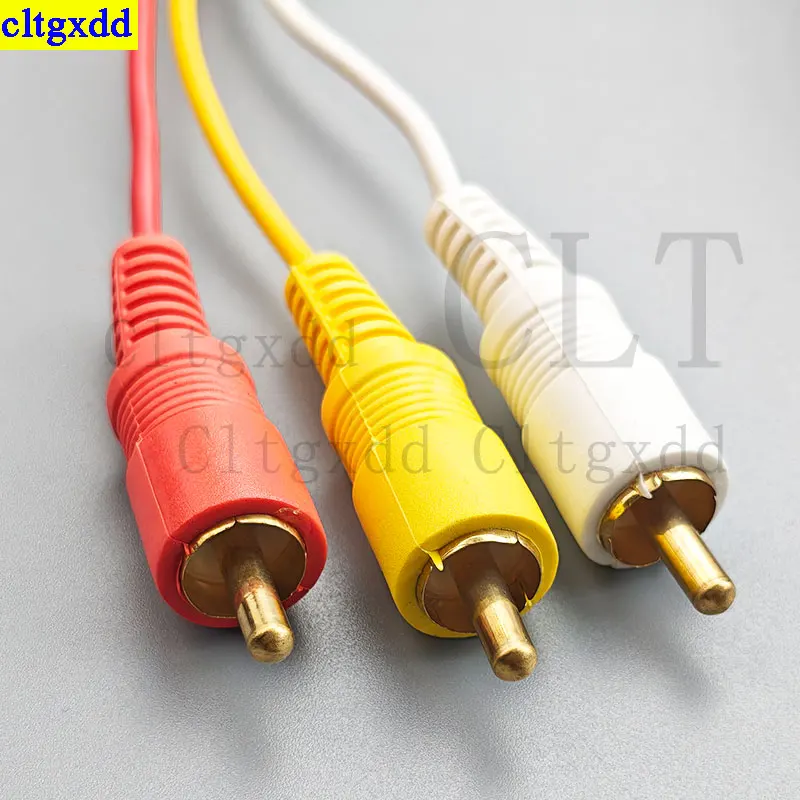 Cltgxdd 1Piece HDMI TO 3RCA Video and Audio HDMI Compatible Cables AV Cable Adapters TV Set-Top Boxes DVD Laptops Power Cord