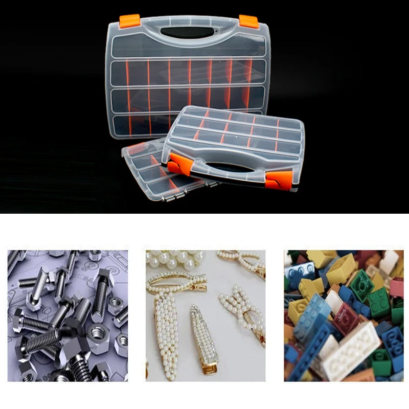 1Pcs Electronic Component Storage Box Plastic Detachable Drawer Type Screw Nuts Storage Case Household Hardware Tool Organizer