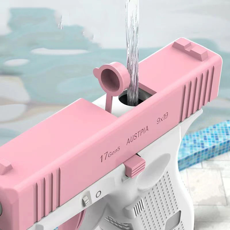 Pistolet à eau de tir continu entièrement automatique pour enfants et adultes, jouet de odornon électrique, jeu amusant en plein air pour la plage d'été, cadeaux pour enfants