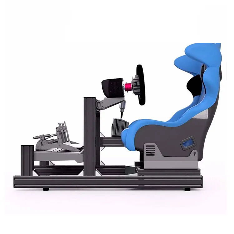 

Customized Sim Racing Rig 4080 Aluminum Profile Four Axis G Force Motion Driving Simulator Triple Screen Full Racing Cockpit