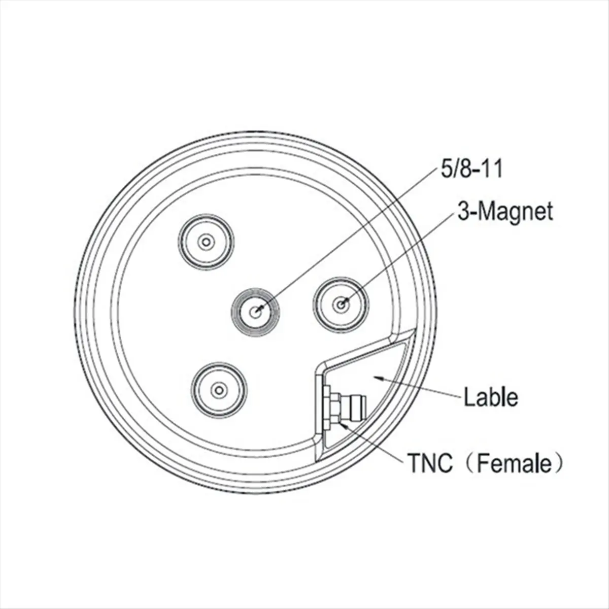 

-30 RTK GNSS Антенна высокого обзора Полнодиапазонный GPS-приемник спутникового сигнала с переходным кабелем TNC длиной 5 м