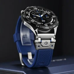 22mm Metal Connector Silicone Band for Huawei Watch GT5/4 46mm Men Sports Strap for HUAWEI WATCH GT5/3pro 46MM Ultimate Bracelet