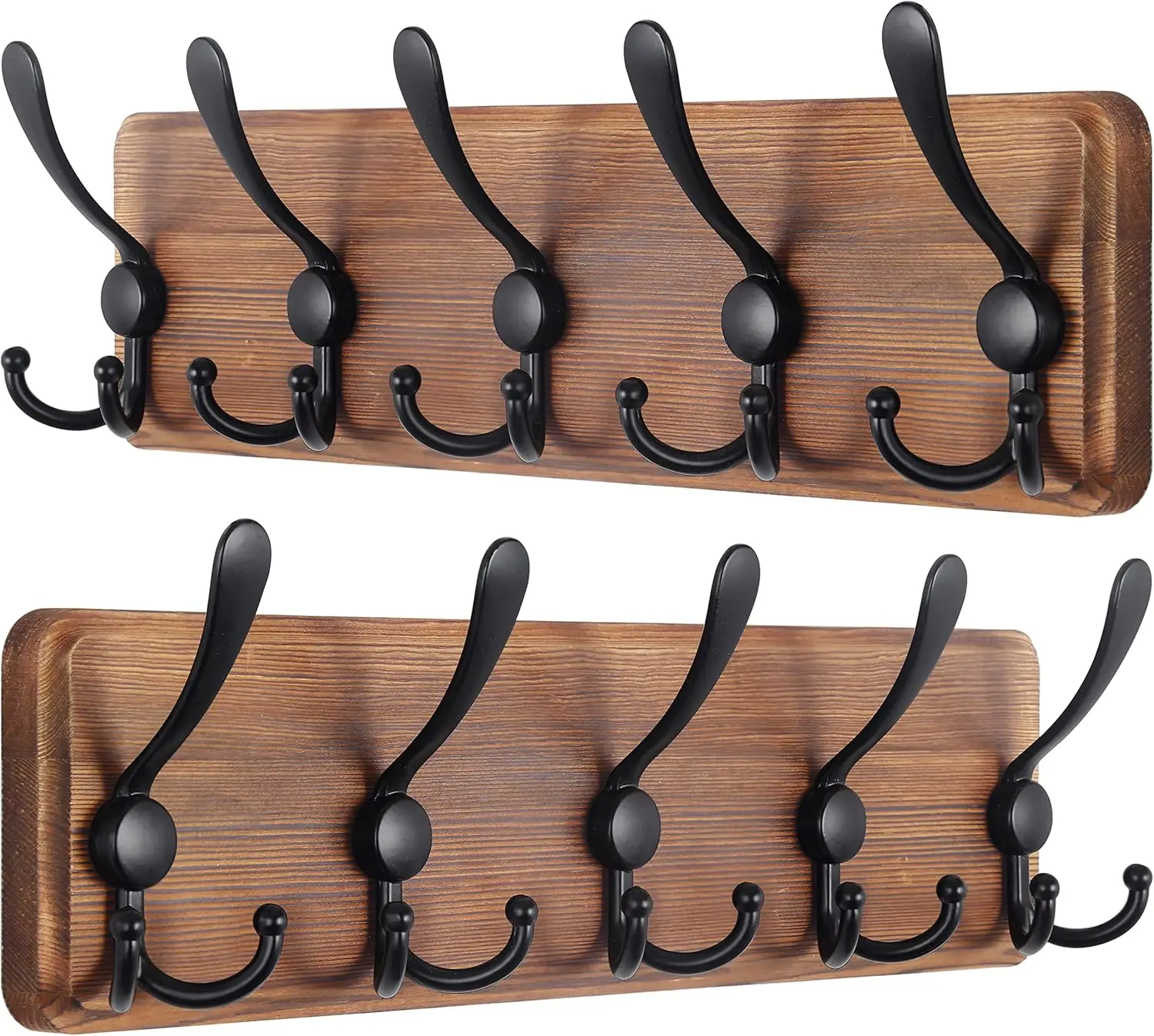 Rustic Wall Mounted Coat Rack: 16