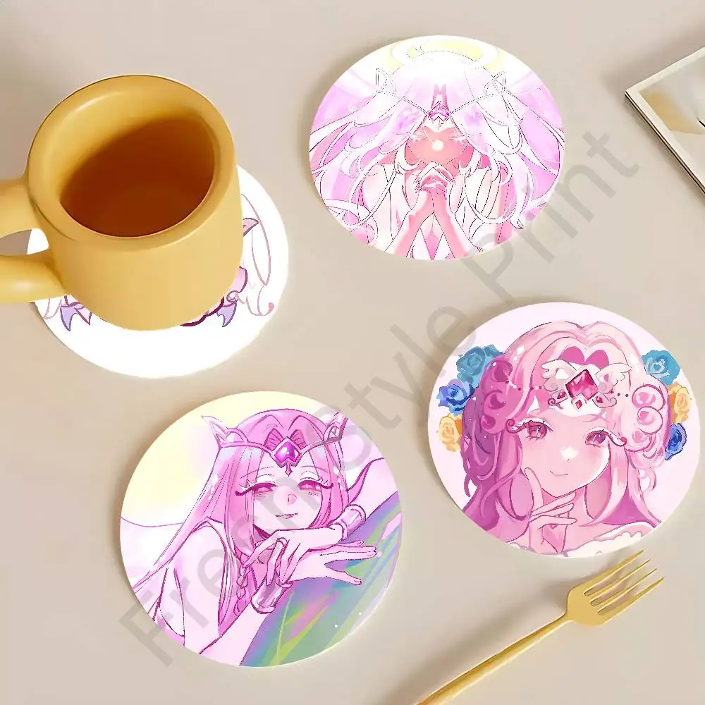 Run Kingdom Eternal Sugar C-Cookie Wooden Coasters  10cm Round Cosplay Fans Collect Friends Gifts