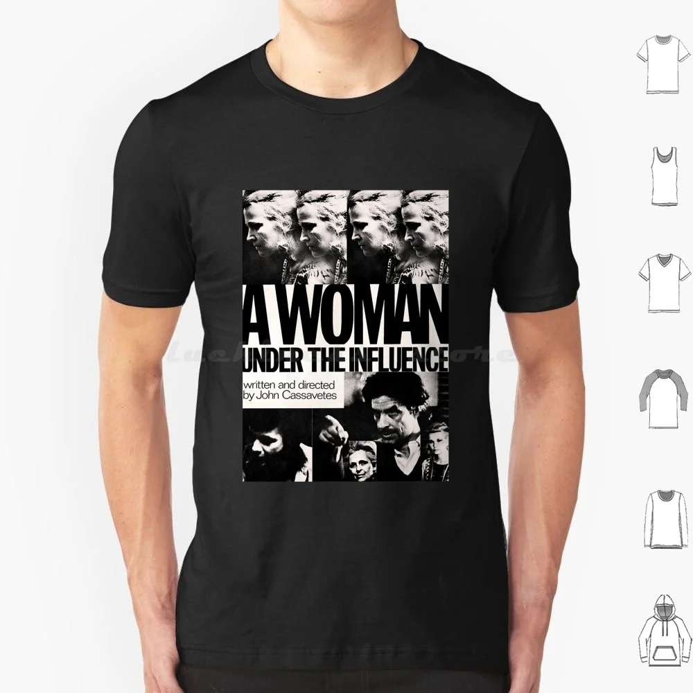 Camiseta con estampado de John Cassavetes, A Woman Under The Influence, talla grande, 100% algodón, Gena Rowlands, John Cassavetes, A Woman Under The