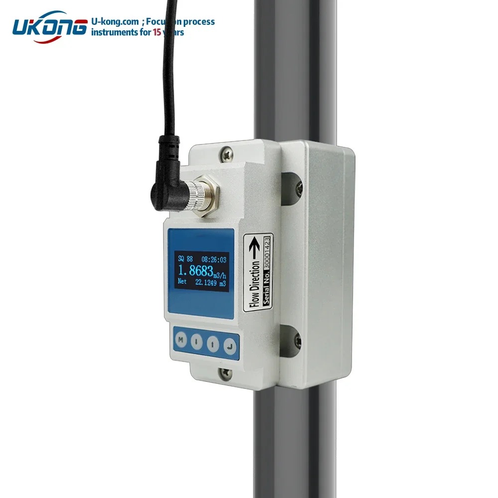 

2025 hot sale DN15-DN40 Universal Small Pipe Clamp-on Ultrasonic Flowmeter Flow Meter