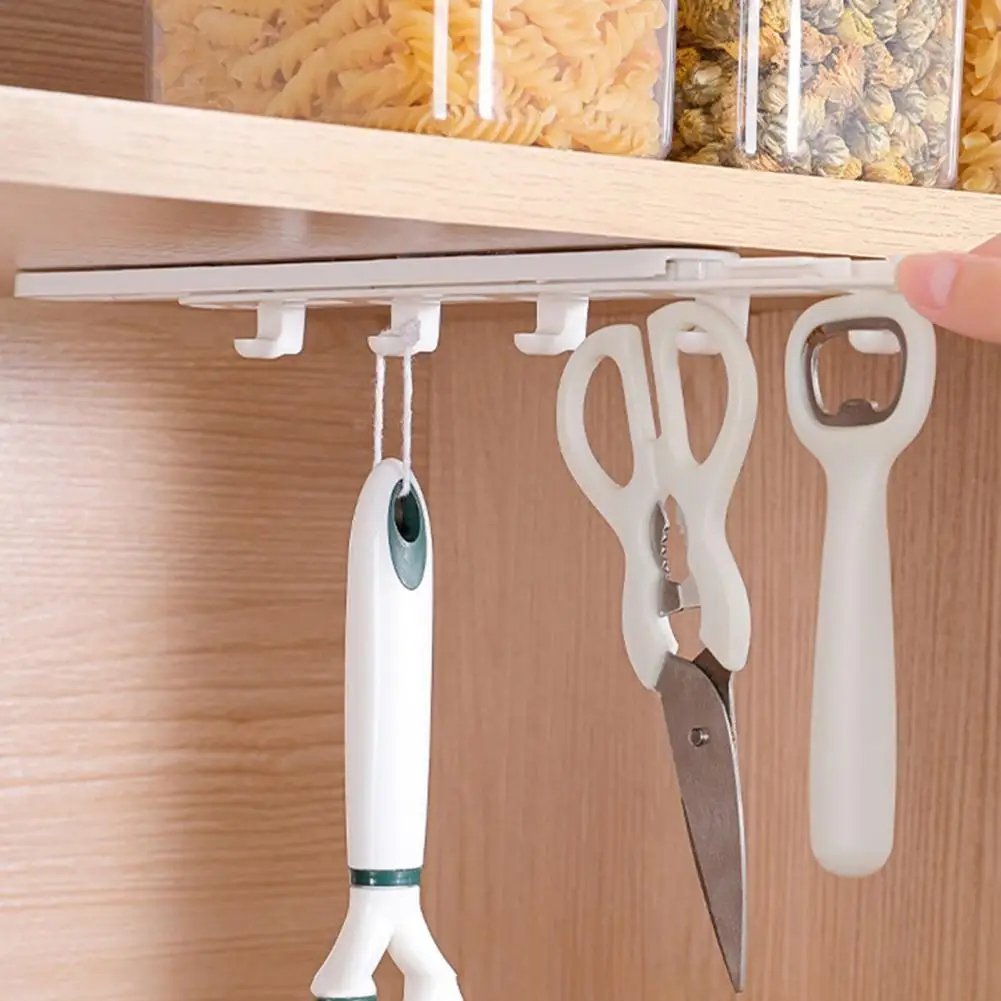 

Pull Out Cabinet Hanging Hook Wall Hook Expandable Pot Racks Pan Utility Organizer Sliding Pantry Organization Hook