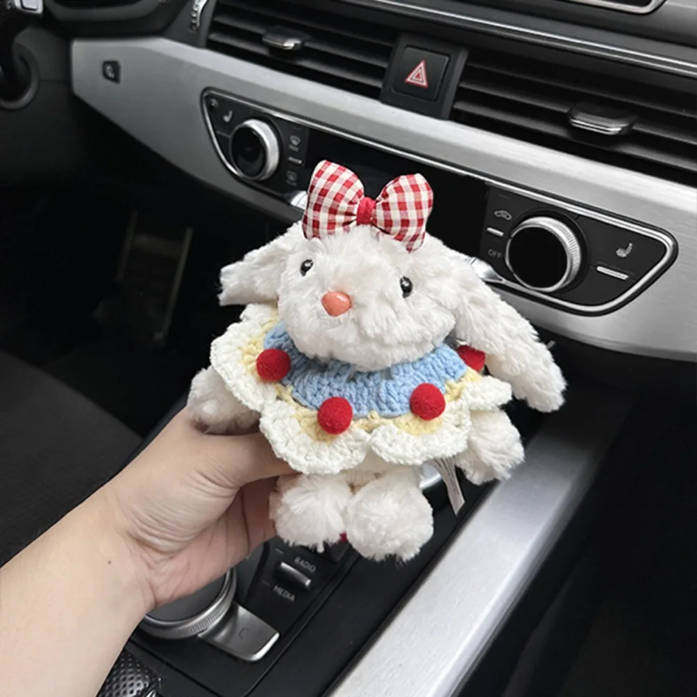 

Cute Rabbit Bag Dress Lop Ears Hanging Decoration Bowknot Cartoon Keychain Gifts