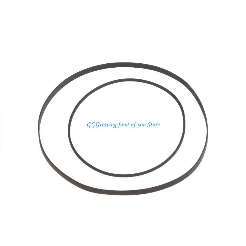 

H9EB 2 Pieces Turntable Rubber Belt Machine Recorder Rubber Belt Maintenance for Panasonic PX-5100/PX-5120/PX-5200/PX-5300