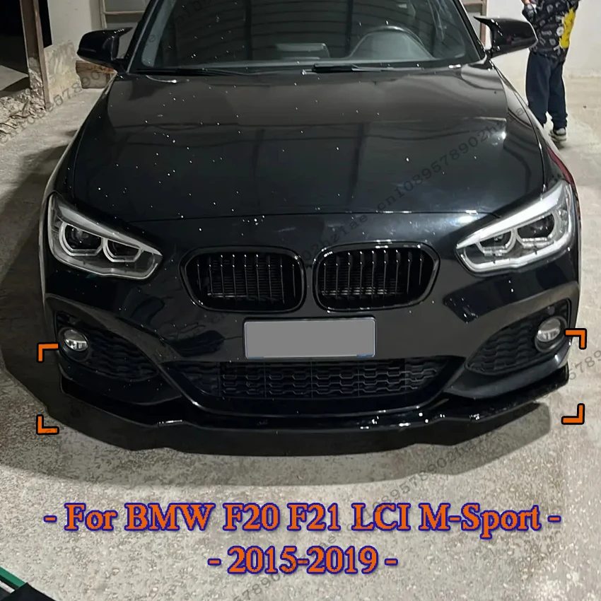 

For BMW F20 F21 M-Sport Maxton Style Front Bumper Lip Spoiler Splitter Diffuser 118i 120d 120i M135i M140i 2015-2019 LCI BodyKit