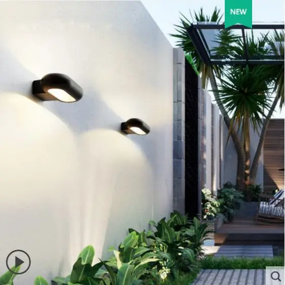 Wall lamp outdoor waterproof LED aisle modern minimalist staircase Nordic creative wall balcony outdoor wall garden light