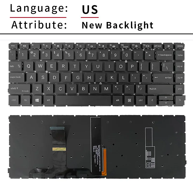 US/UK/RU/SP Keyboard For HP ProBook 440 G8 445 G8 445R G8 640 G7 G8 HSN-Q27C HSN-Q31C 440 14 inch G9 HSN-Q32C-4 Q35C