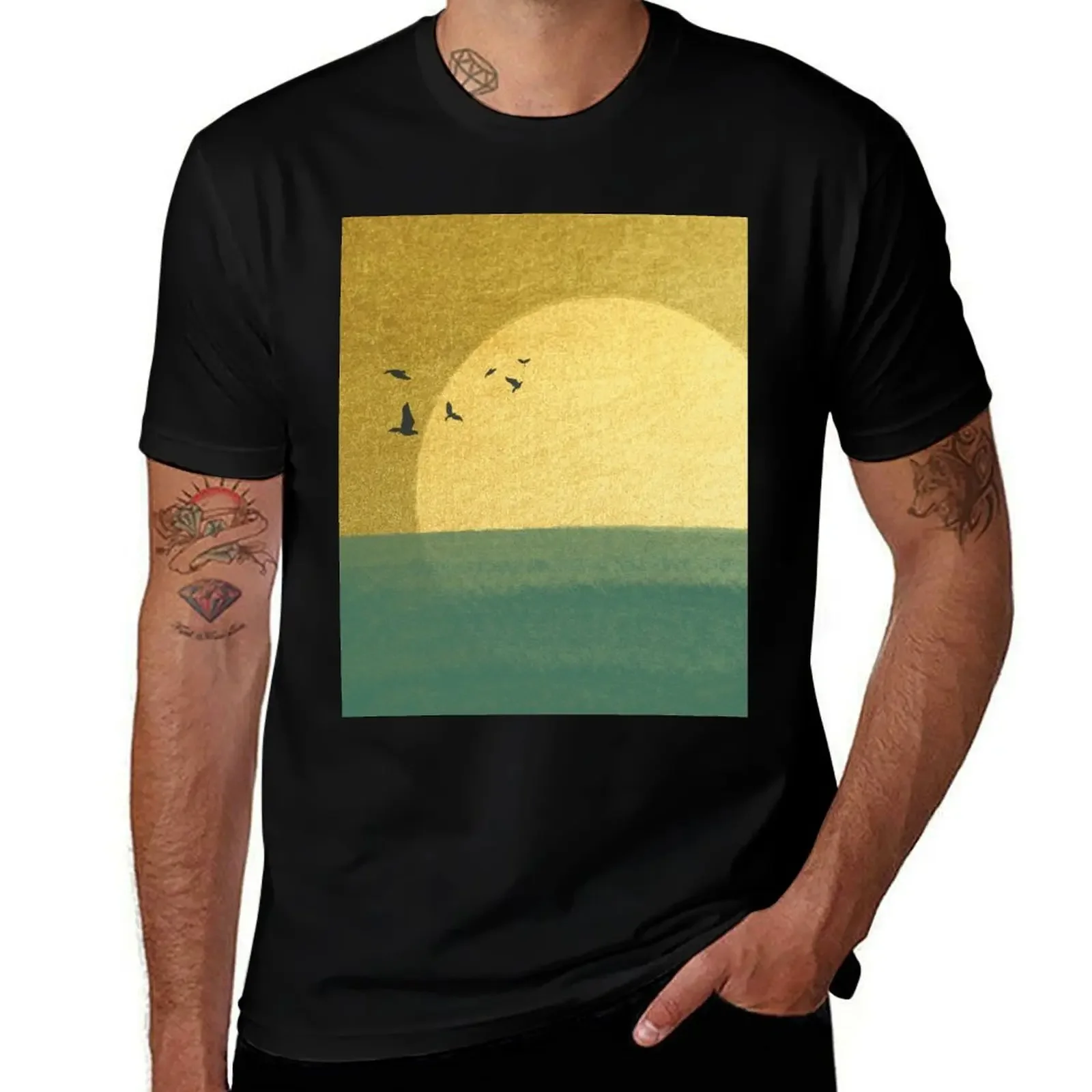 Eternity is the sea mixed with the sun (Rimbaud) T-Shirt sublime funny shirt cotton new edition anime mens funny t shirts