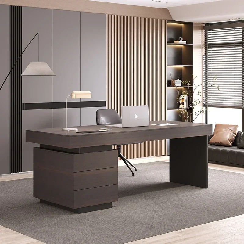 Italian Luxury Office Desks Modern Minimalism High-end Study Office Desk Simple Computer Office Furniture Bureau De Chambre FYOD